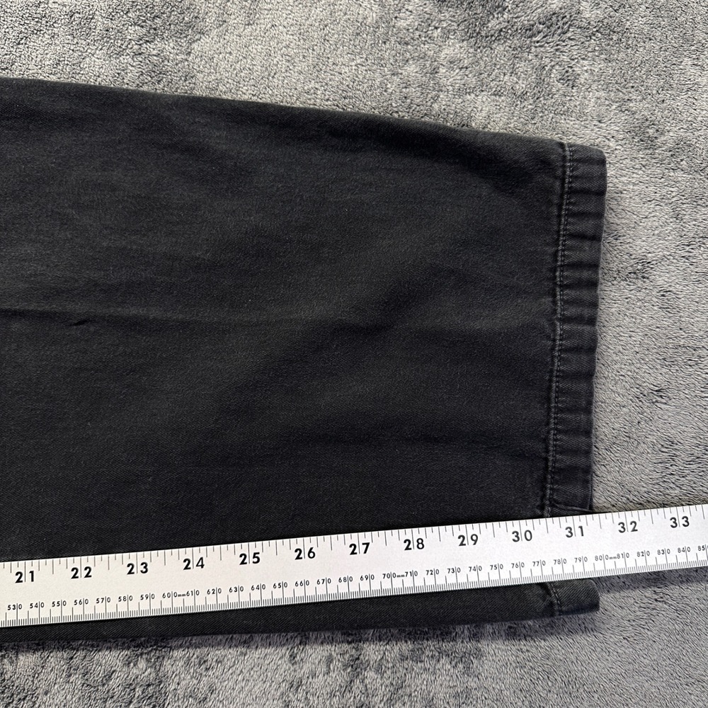 Crazy Shirts Pants Mens XXL Black Elastic Waist Relaxed Fit Cotton Wide Leg - Picture 5 of 5